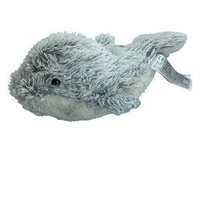 Warmies Microwavable‎ Plush Gray White Dolphin Stuffed Animal Heat Therapy 11.5”
